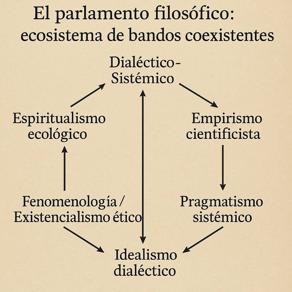 Diagrama del parlamento filosófico